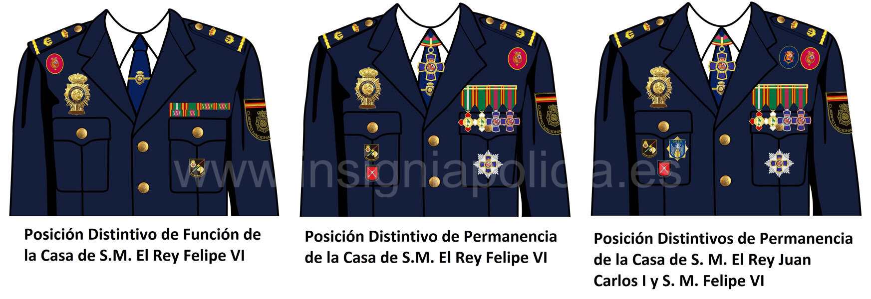 Distintivo función y permanencia Casa S. M. El Rey
