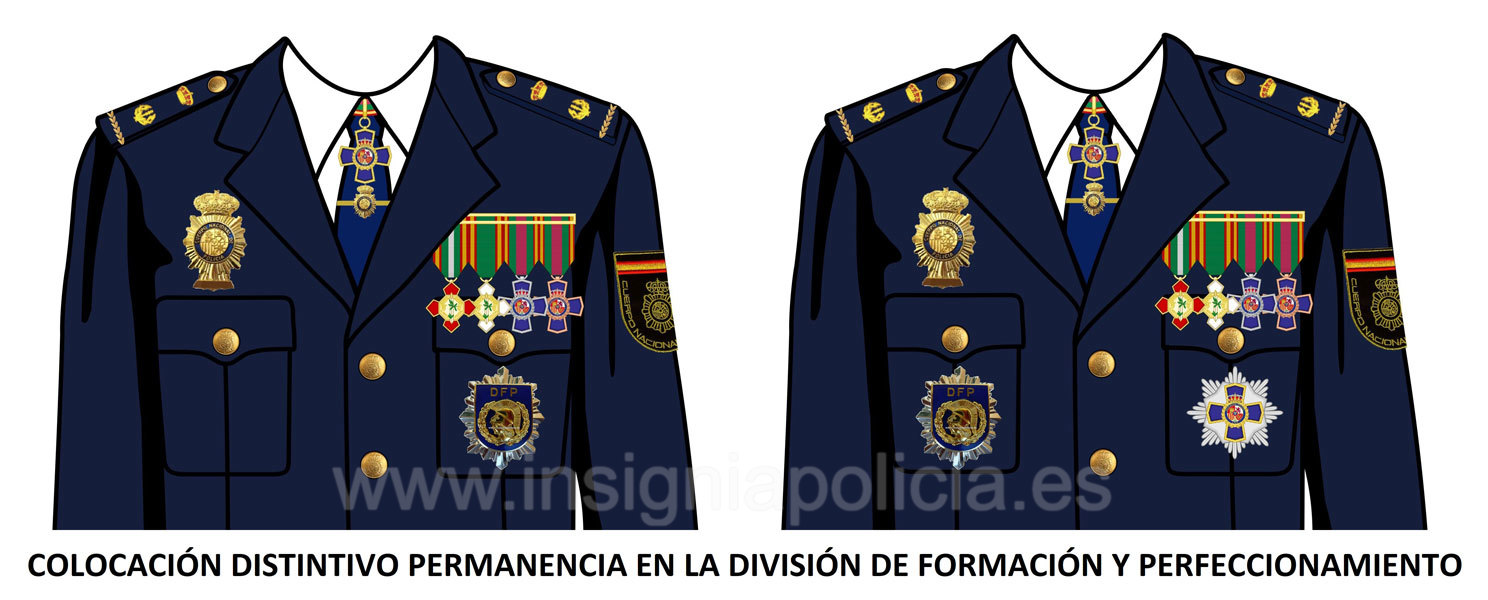 Distintivo Permanencia DFP web www.insigniapolicia.es