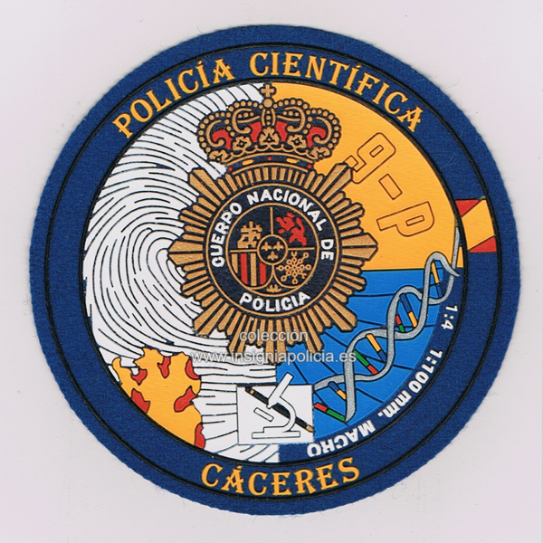 Parche Policía Cientifica Cáceres Parche Policía Cientifica Cáceres